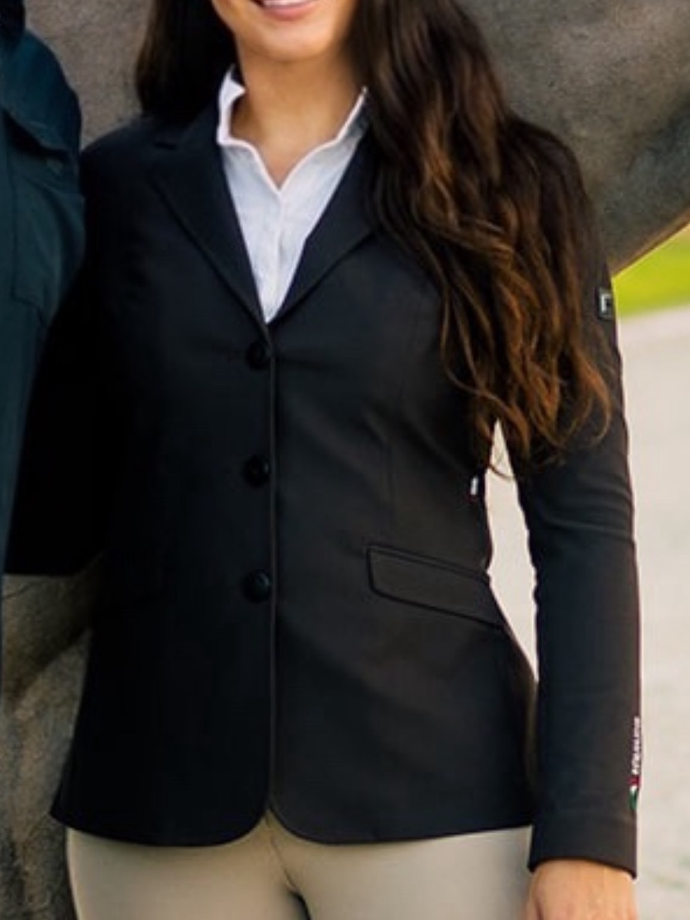 Women's Black Fitted Riding Blazer - Unbranded